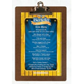 Metal Clip Board with Single Panel Menu Board (4"x6" Insert)